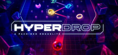 Steam store header for HYPERDROP: A Pachinko Roguelite