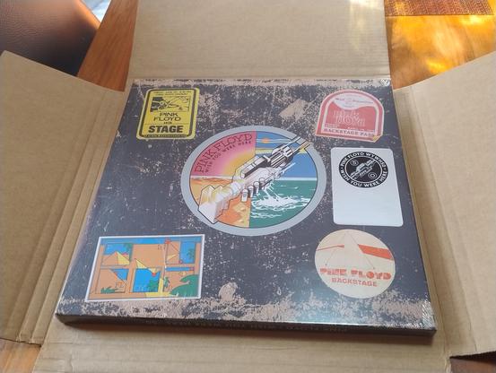 The Pink Floyd 50th anniversary edition of Wish You Were Here, a 3 vinyl LP set.