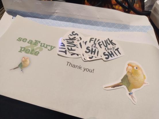 A note saying