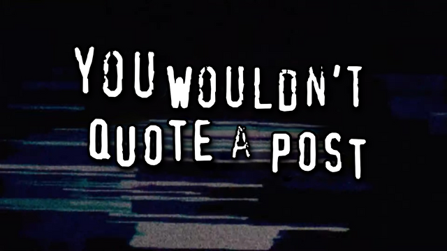90s video piracy styled glitchy text reading 