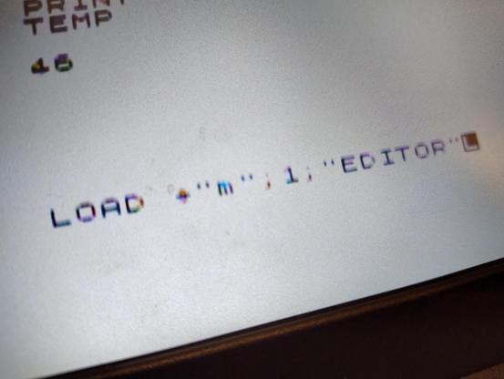 Screen with a command entered:
LOAD *