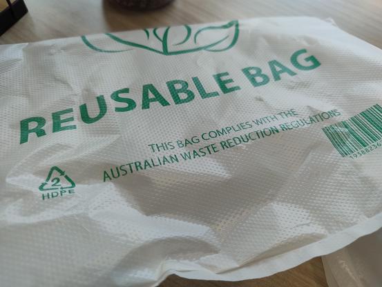 A plastic bag with 
