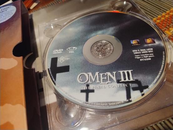 A DVD copy of Omen III: The Final Conflict 
