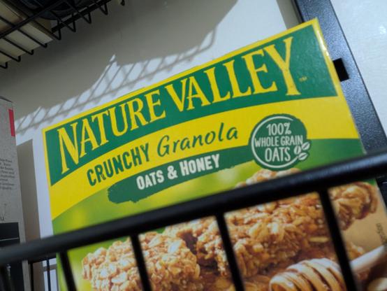 A box of Nature Valley 