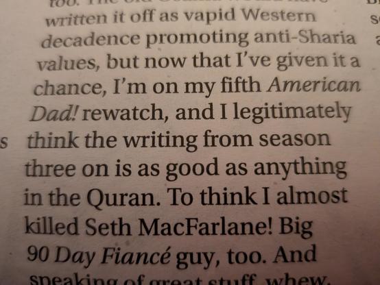 Section of editorial article.  